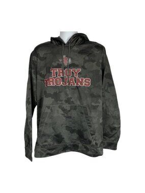 Sport-Tek Camouflage Mesh Hoodie Troy Trojans Logo Size Large